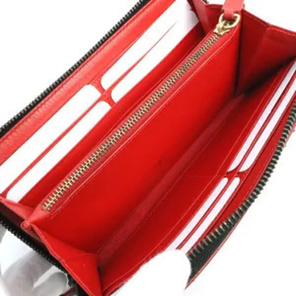 Christian Louboutin Panettone Round Zip Long Wallet Spike Studs Leather Black - Picture 6 of 7